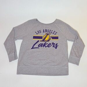 Los Angeles Lakers pull over gray sweater women’s L